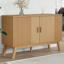 vidaXL Dressoir OLDEN 114x43x73,5 cm massief grenenhout bruin