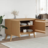 vidaXL Dressoir OLDEN 114x43x73,5 cm massief grenenhout bruin