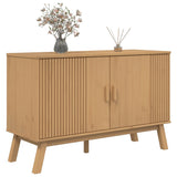 vidaXL Dressoir OLDEN 114x43x73,5 cm massief grenenhout bruin