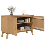 vidaXL Dressoir OLDEN 114x43x73,5 cm massief grenenhout bruin