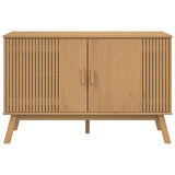 vidaXL Dressoir OLDEN 114x43x73,5 cm massief grenenhout bruin
