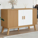 vidaXL Dressoir OLDEN 114x43x73,5 cm massief grenenhout bruin
