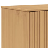 vidaXL Hoge kast OLDEN 85x43x125 cm massief grenenhout bruin