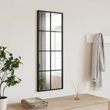 vidaXL Wandspiegels 2 st 80x60 cm metaal zwart