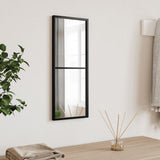 vidaXL Wandspiegels 2 st 80x60 cm metaal zwart