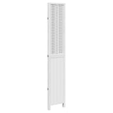 vidaXL Kamerscherm met 3 panelen massief paulowniahout wit