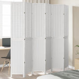 vidaXL Kamerscherm met 3 panelen massief paulowniahout wit