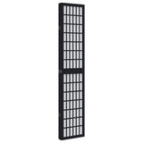 vidaXL Kamerscherm met 3 panelen massief paulowniahout zwart