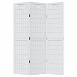 vidaXL Kamerscherm met 3 panelen massief paulowniahout wit