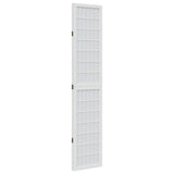 vidaXL Kamerscherm met 3 panelen massief paulowniahout wit