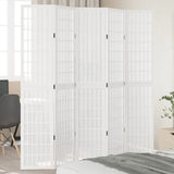 vidaXL Kamerscherm met 3 panelen massief paulowniahout wit