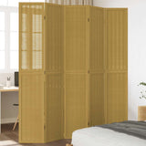 vidaXL Kamerscherm met 3 panelen massief paulowniahout bruin
