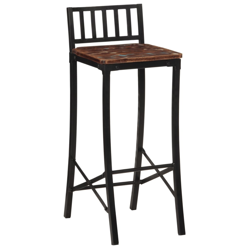 vidaXL Barstoelen 2 st massief acaciahout