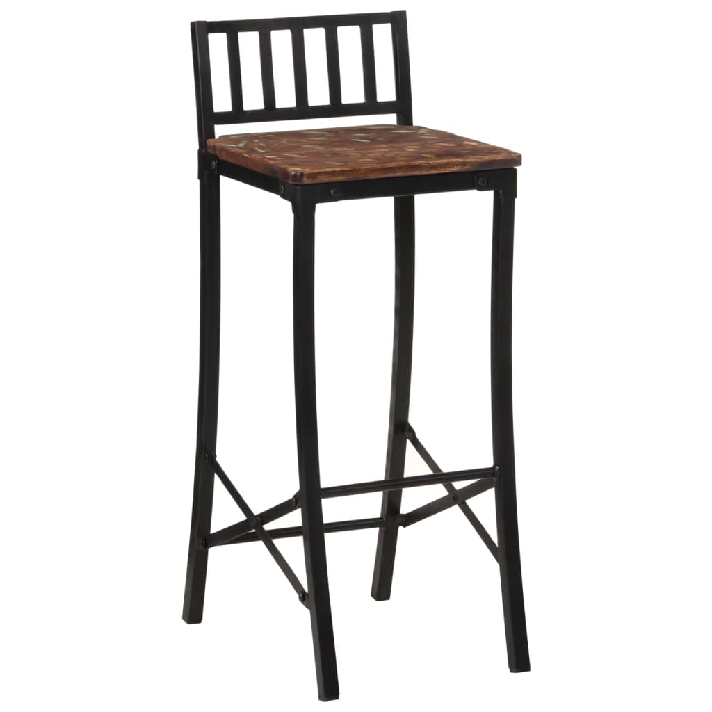vidaXL Barstoelen 2 st massief acaciahout