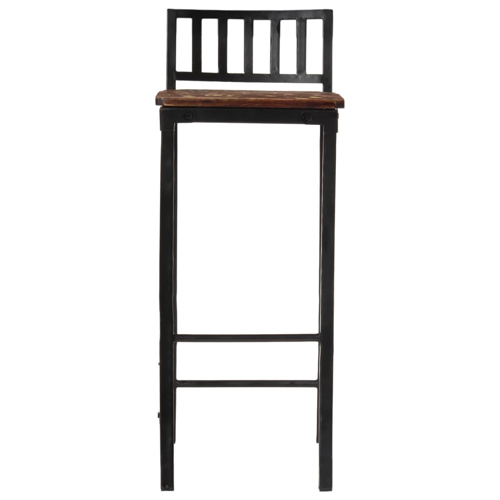 vidaXL Barstoelen 2 st massief acaciahout