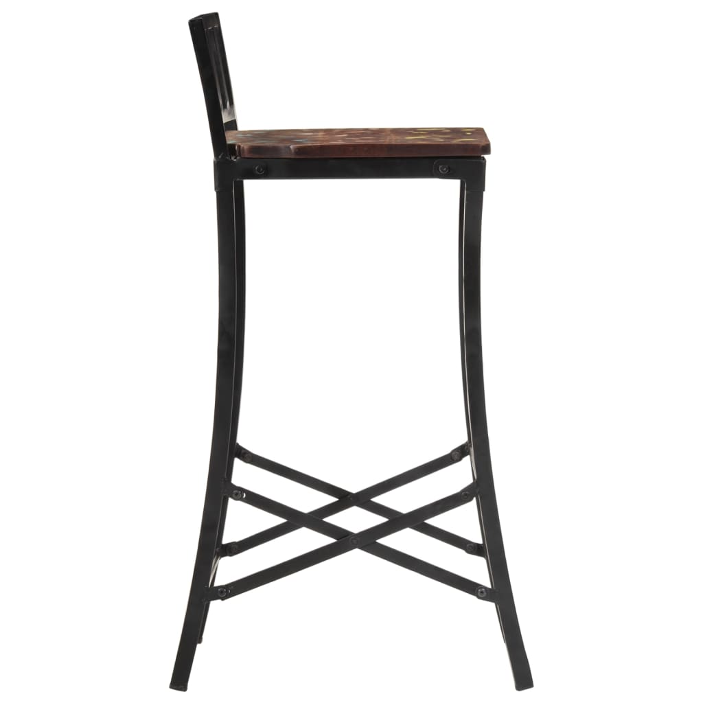 vidaXL Barstoelen 2 st massief acaciahout