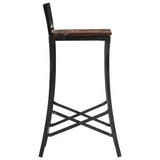 vidaXL Barstoelen 2 st massief acaciahout