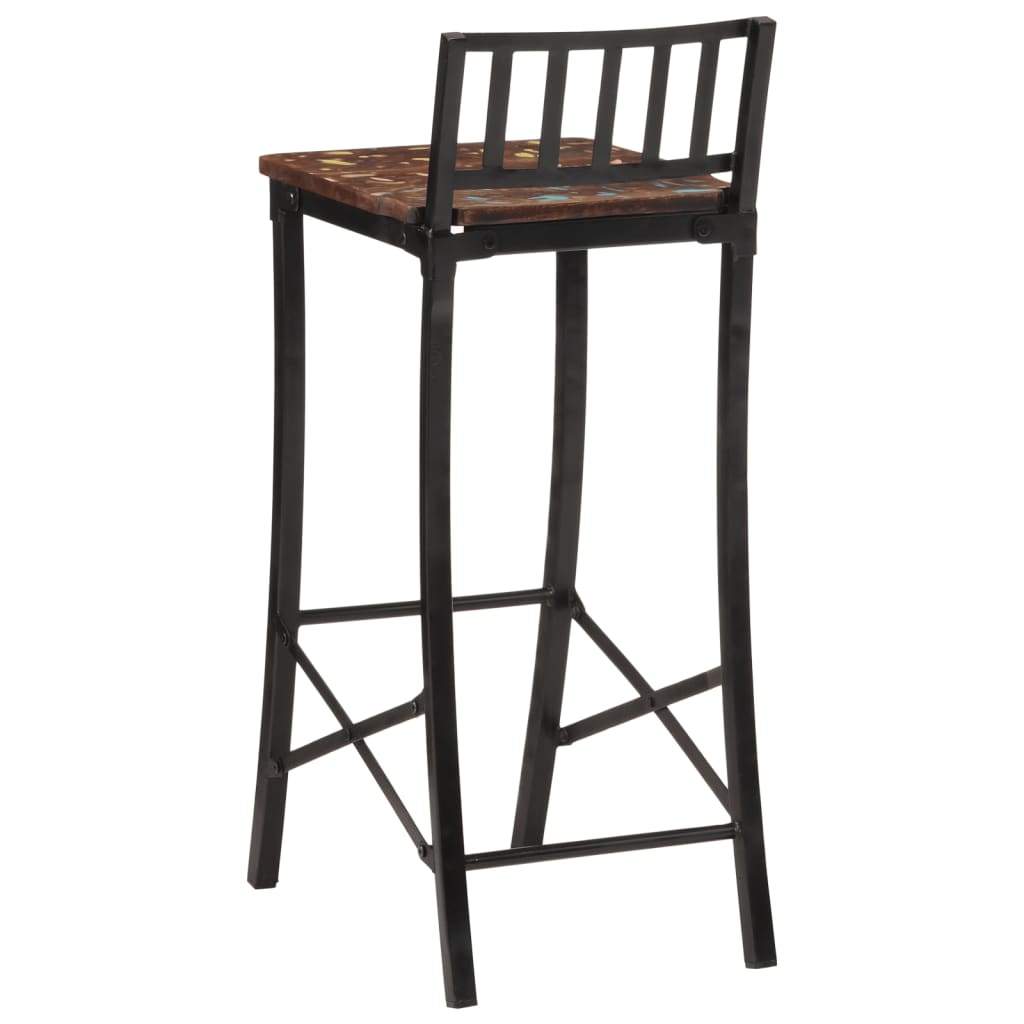 vidaXL Barstoelen 2 st massief acaciahout