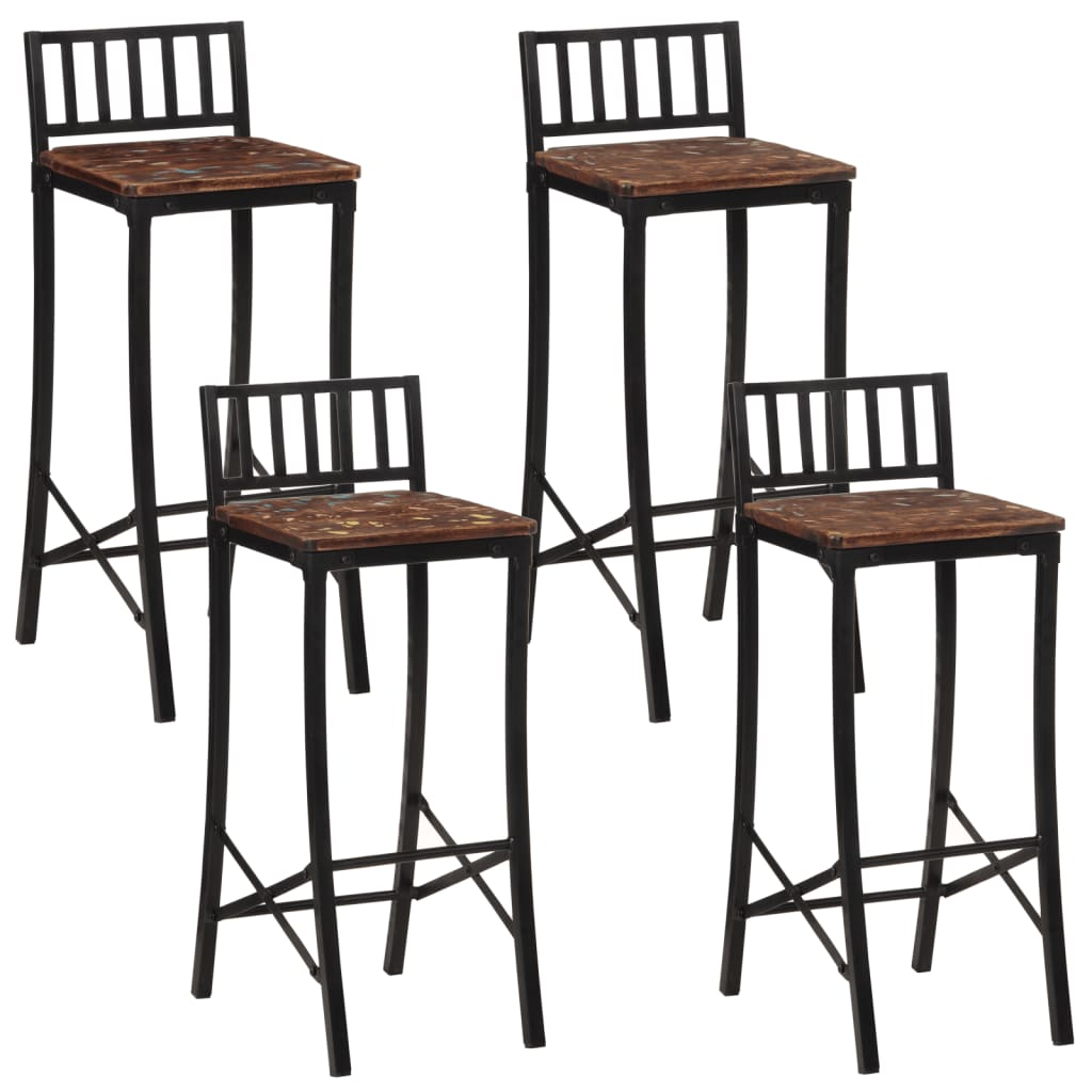 vidaXL Barstoelen 2 st massief acaciahout
