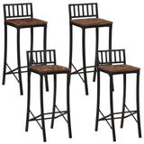 vidaXL Barstoelen 2 st massief acaciahout