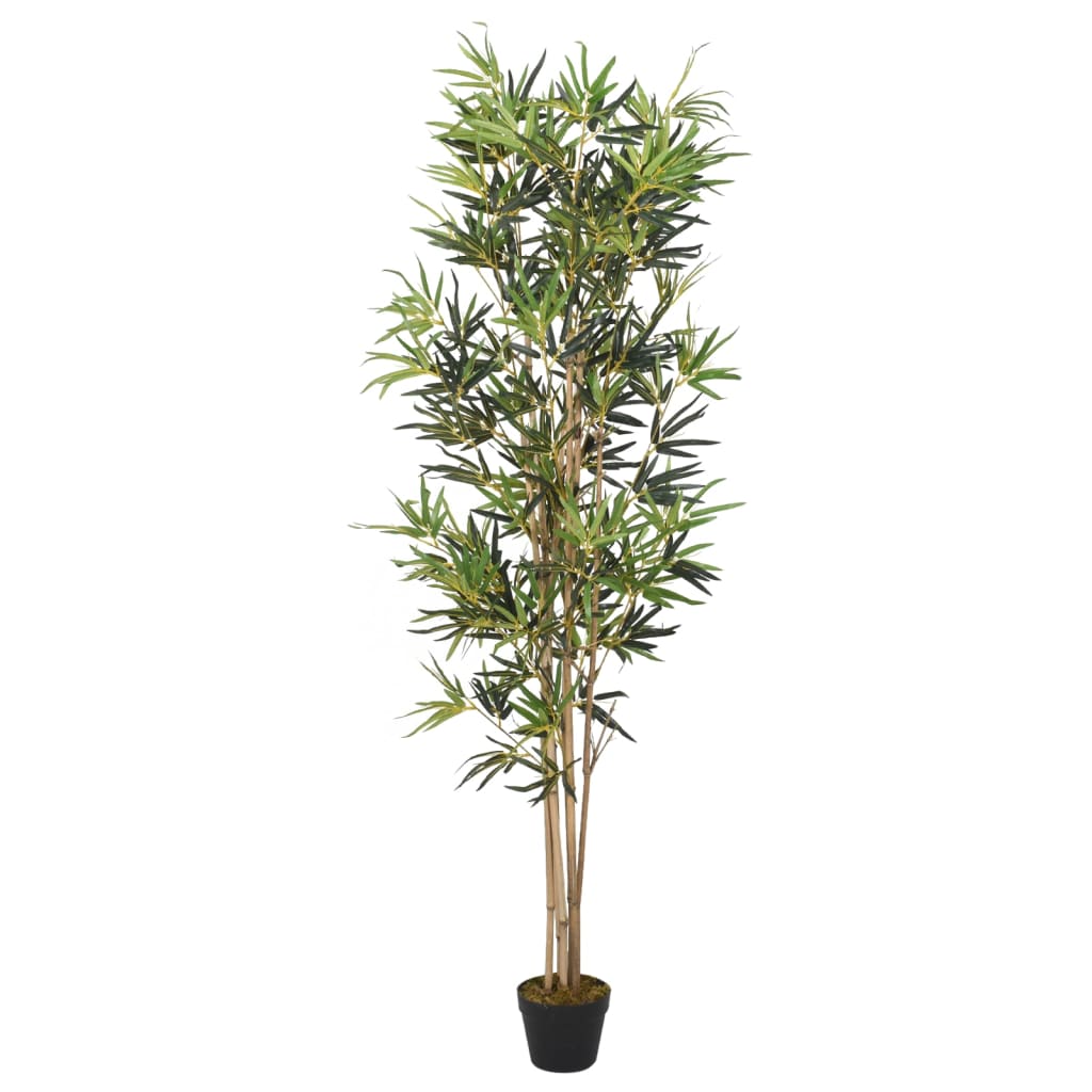 vidaXL Kunstplant bamboe 368 bladeren 80 cm groen