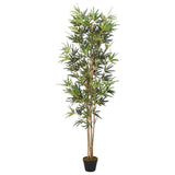 vidaXL Kunstplant bamboe 368 bladeren 80 cm groen