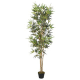 vidaXL Kunstplant bamboe 368 bladeren 80 cm groen