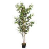 vidaXL Kunstplant bamboe 368 bladeren 80 cm groen