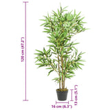 vidaXL Artificial Bamboo Plant 368 Leaves 80 cm Green