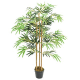 vidaXL Kunstplant bamboe 500 bladeren 80 cm groen