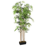 vidaXL Kunstplant bamboe 500 bladeren 80 cm groen