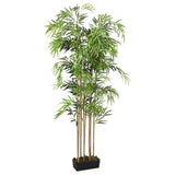 vidaXL Kunstplant bamboe 500 bladeren 80 cm groen