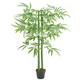 vidaXL Kunstplant bamboe 240 bladeren 80 cm groen