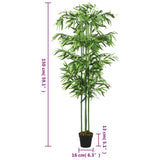 vidaXL Kunstplant bamboe 240 bladeren 80 cm groen