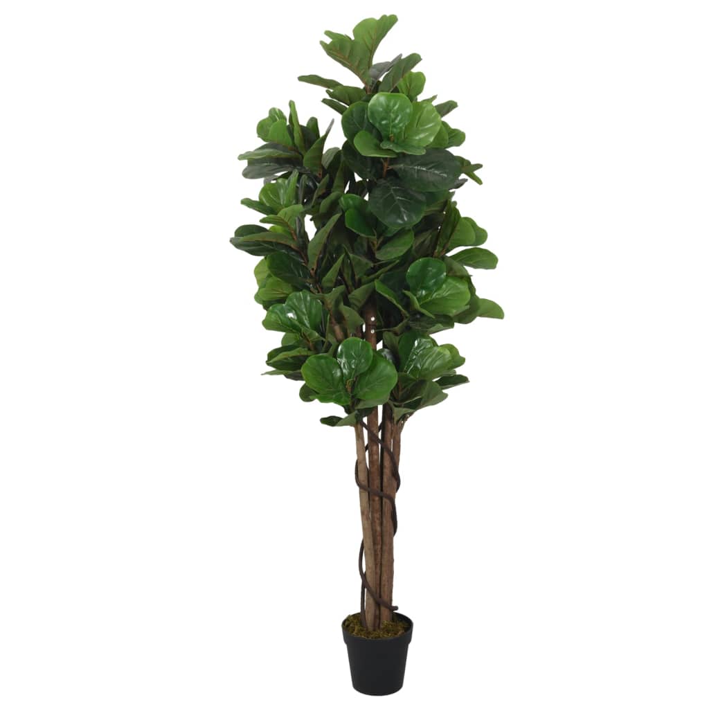 vidaXL Artificial Fig Tree 96 leaves 80 cm green