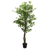 vidaXL Artificial Ficus Plant 378 Leaves 80 cm Green