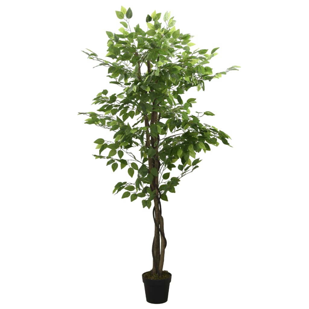 vidaXL Artificial Ficus Plant 378 Leaves 80 cm Green