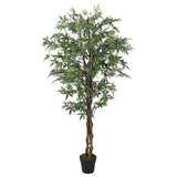 vidaXL Kunstplant esdoornboom 224 bladeren 80 cm groen