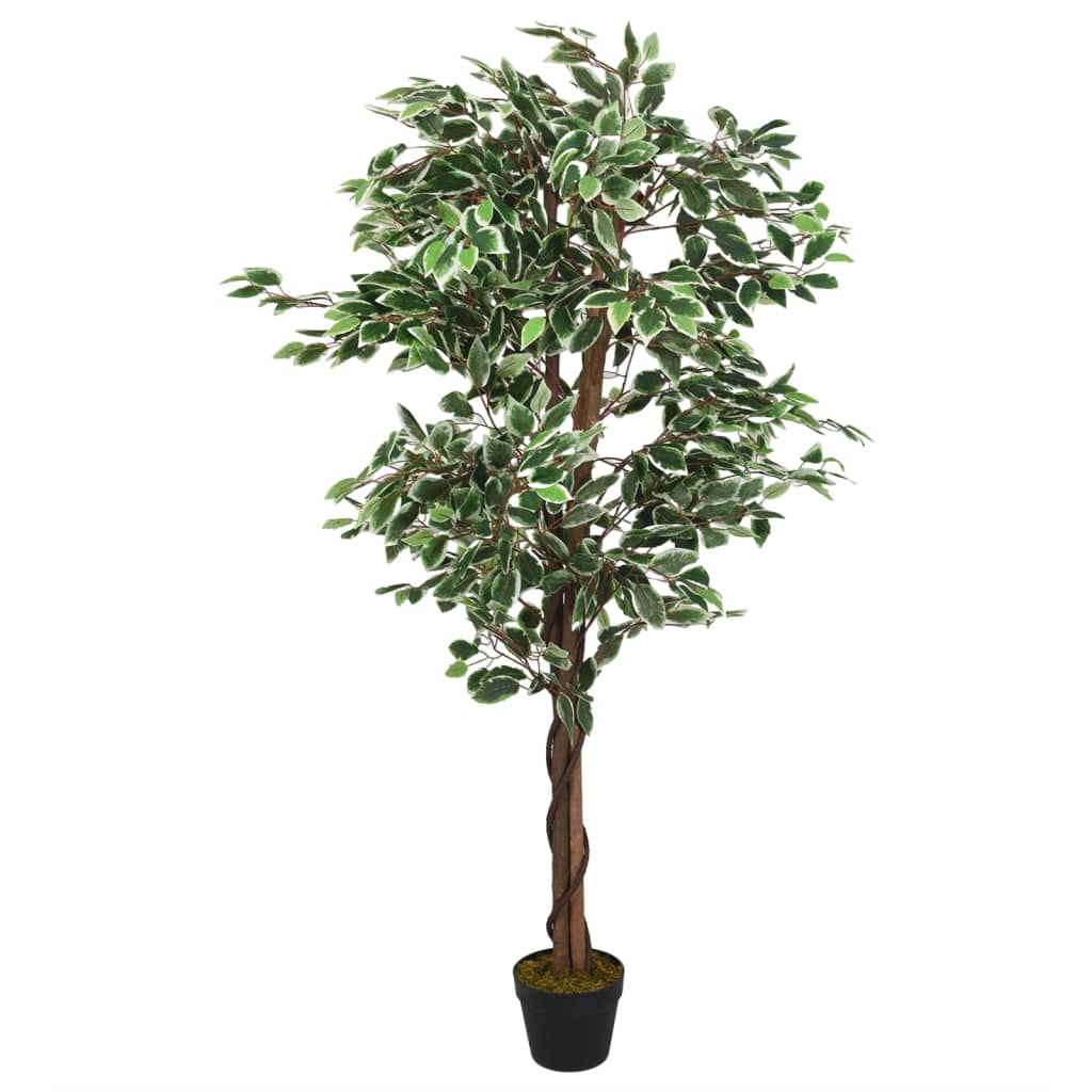 vidaXL Kunstplant ficus 378 bladeren 80 cm groen