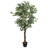 vidaXL Kunstplant ficus 378 bladeren 80 cm groen