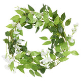 vidaXL Artificial Garlands 6 pcs 200 cm white