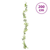 vidaXL Artificial Garlands 6 pcs 200 cm white