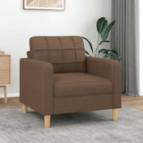 vidaXL Fauteuil 60 cm stof lichtgrijs