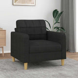 vidaXL Fauteuil 60 cm stof lichtgrijs