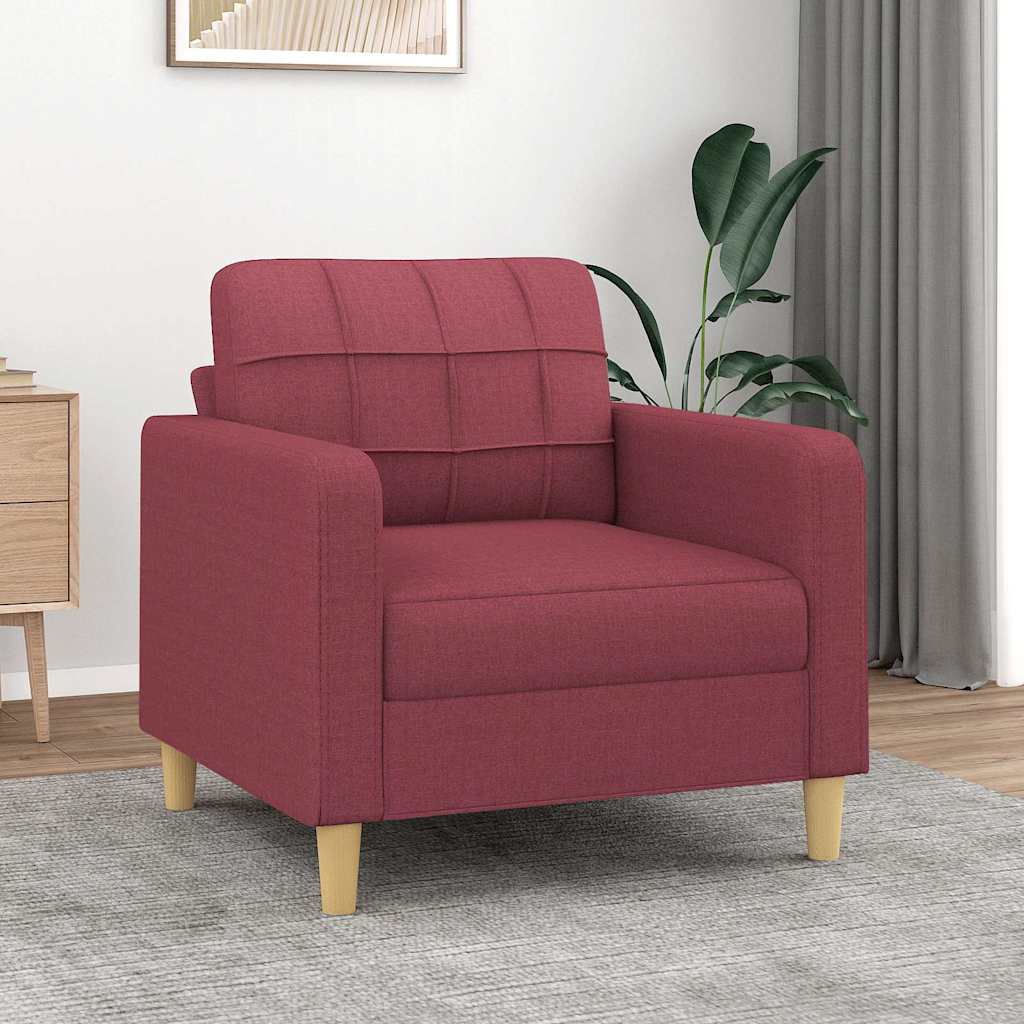 vidaXL Fauteuil 60 cm stof lichtgrijs