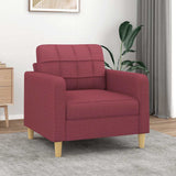 vidaXL Fauteuil 60 cm stof lichtgrijs