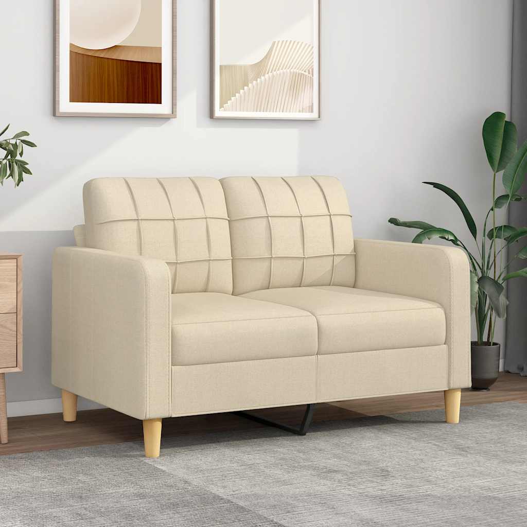 vidaXL Fauteuil 60 cm stof lichtgrijs