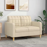 vidaXL Fauteuil 60 cm stof lichtgrijs