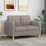 vidaXL Fauteuil 60 cm stof lichtgrijs