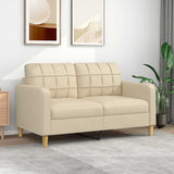 vidaXL Fauteuil 60 cm stof lichtgrijs